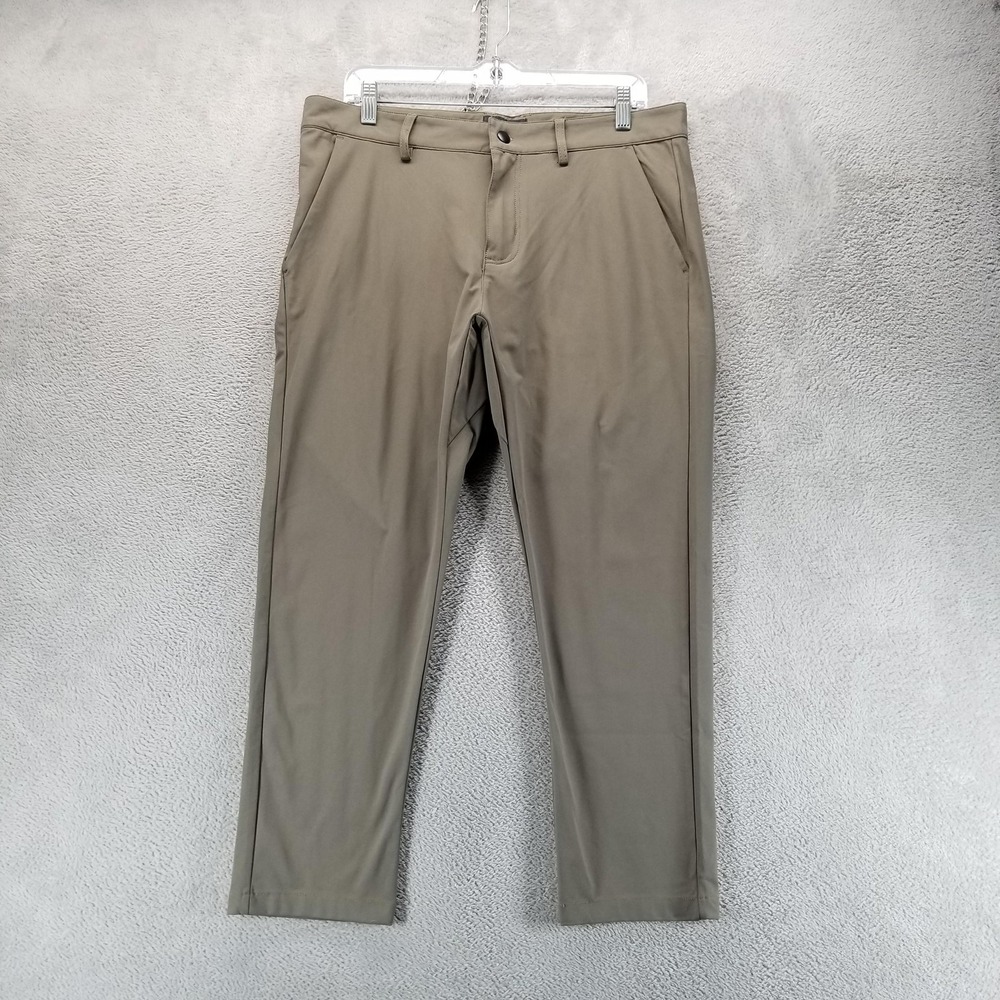 Under 510 Pants Mens 33x26 Beige Slim Tapered Chino Stretch Casual Office Work